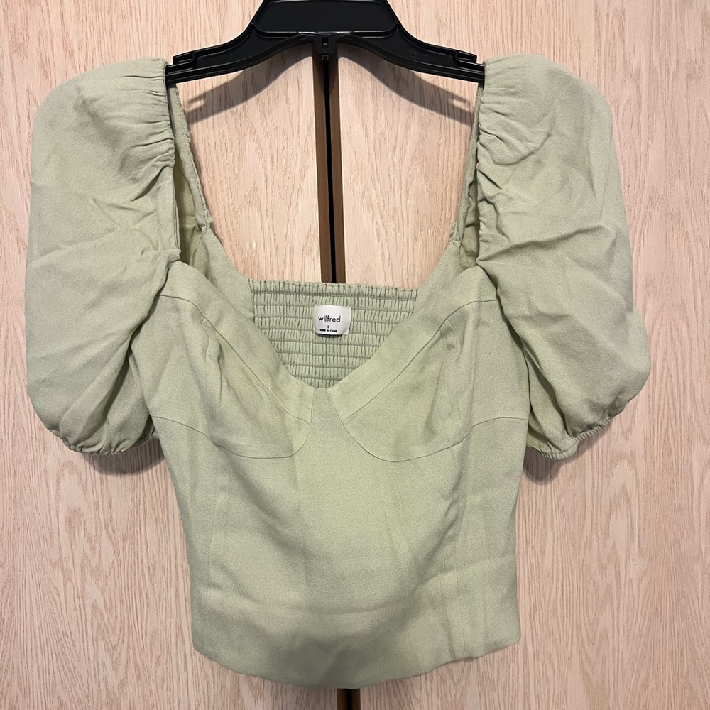 Aritzia Novella shortsleeved blouse